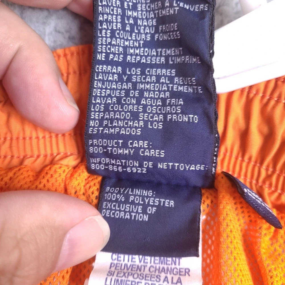 Tommy Hilfiger Swim Trunks Mens Medium 30 Waist Blue Colorblock‎ Mesh Lining